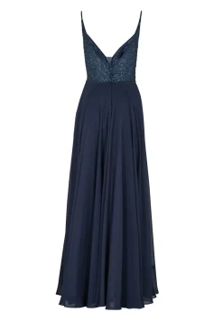 Abendkleid aus Materialmix