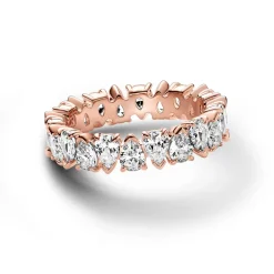 Abwechselnd Funkelnder Band-Ring