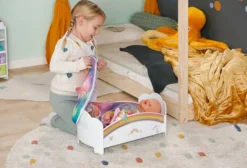 Baby Born-Zubehör "Regenbogen Bett"