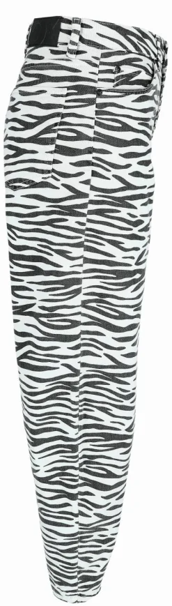 Barrel-Jeans "Mari Clear Zebra"