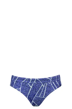Basic-Bikinihose "Indigo Grid"