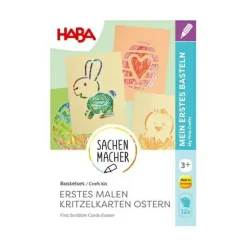 Bastelset  "Erstes Malen - Kritzelkarten Ostern"
