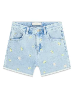Bestickte Denim-Shorts