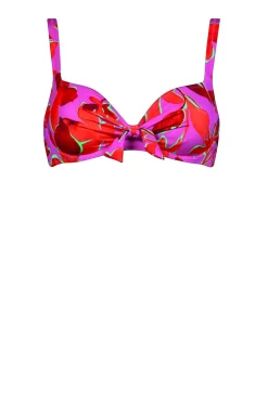 Bikini Bow-Top "Fused Florals"