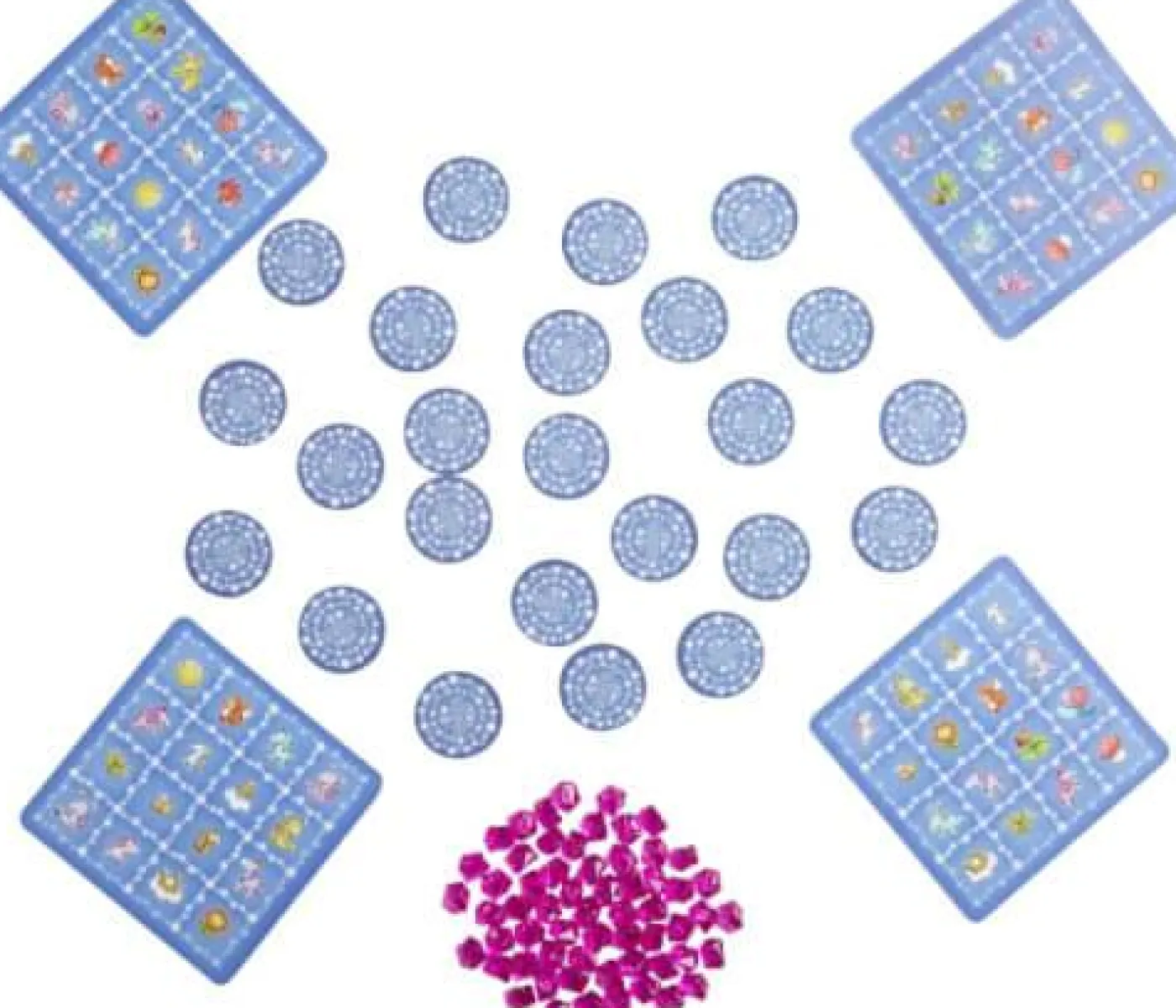 Bingospiel "Einhorn Glitzerglück - Funkel-Bingo"