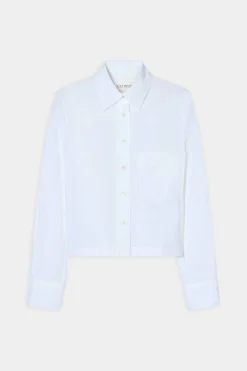 Bio-Baumwoll-Bluse mit Spitzen-Details