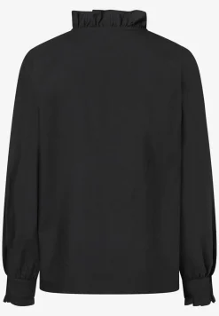 Bluse mit Rüschenkragen