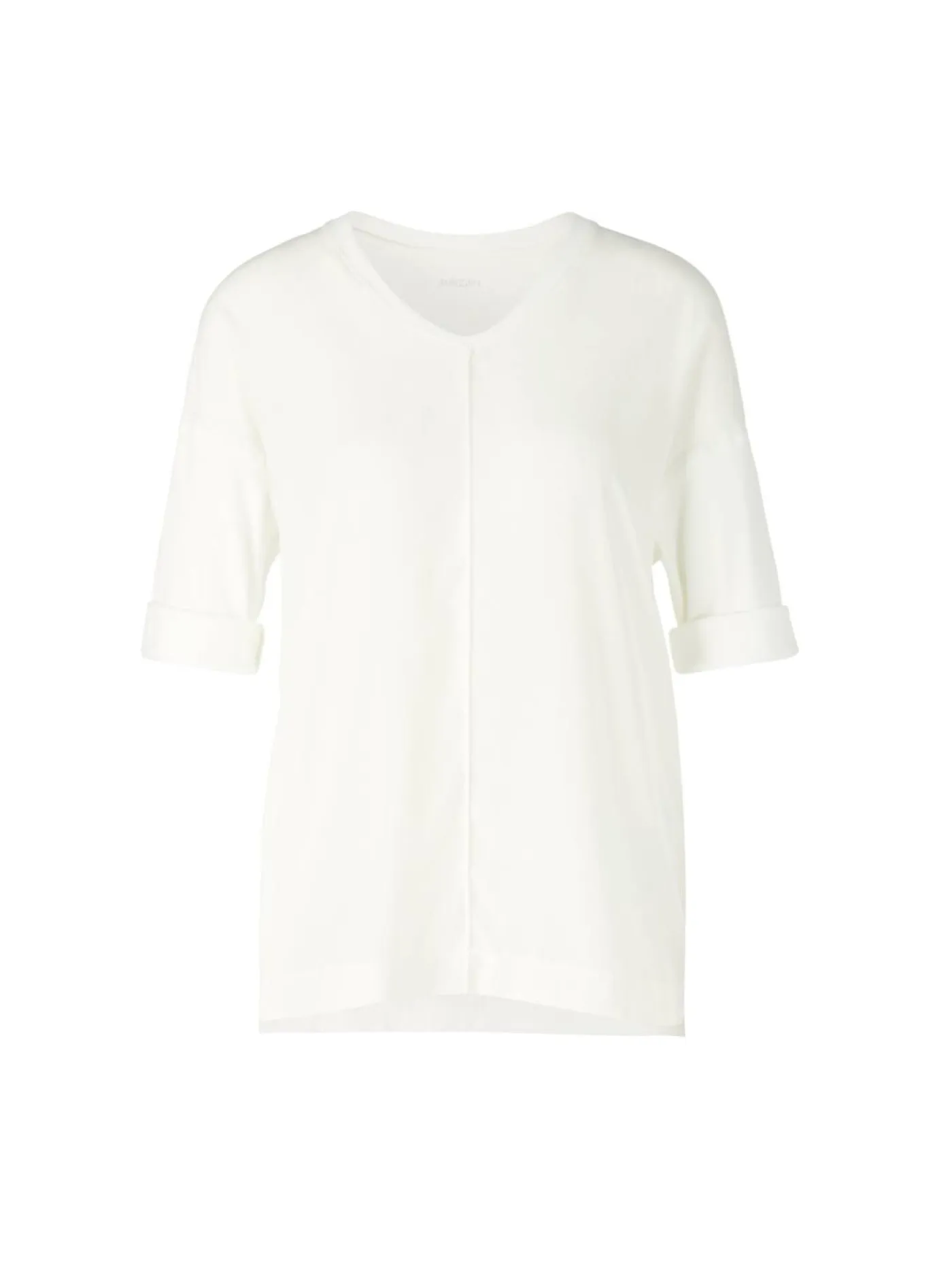 Blusenshirt aus Material-Mix