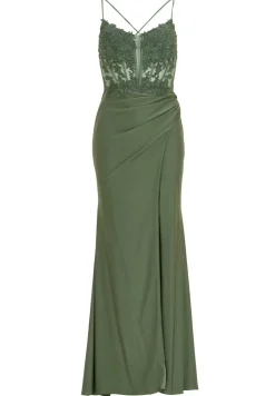 Body-con Kleid mit Spitzenstickerei