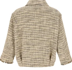 Bouclé-Jacke 