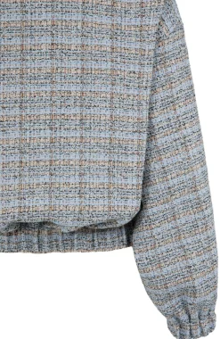 Boucléjacke mit elastischen Bündchen