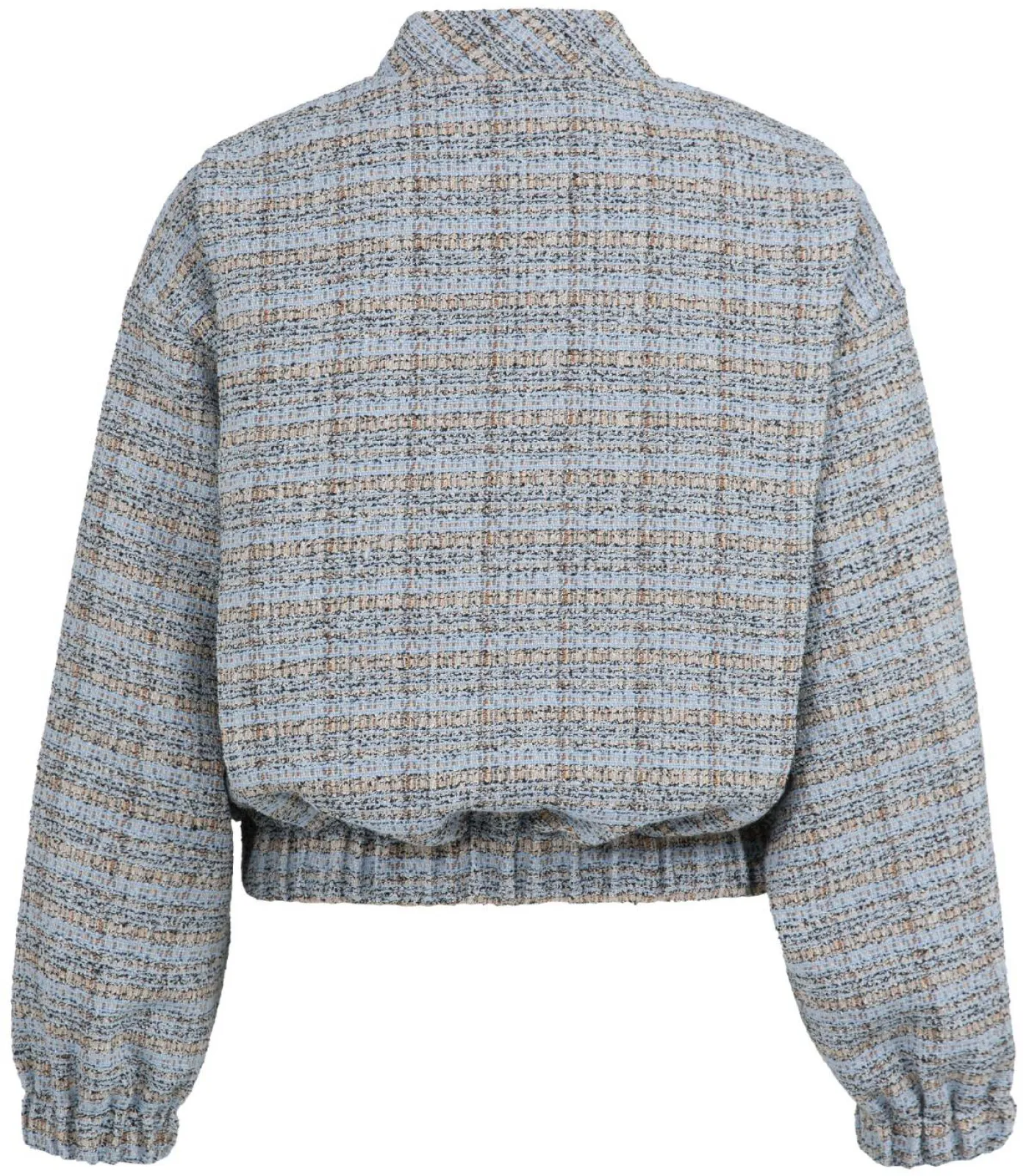 Boucléjacke mit elastischen Bündchen