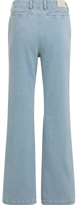 Chino-Jeans mit geradem Bein und Paspeltaschen