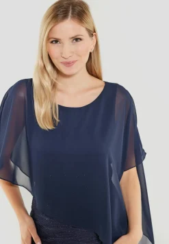 Cocktailkleid mit Überwurf