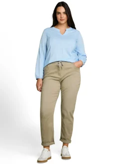 cropped slim leg pants