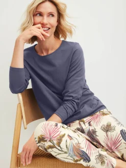 DAMEN Shirt langarm