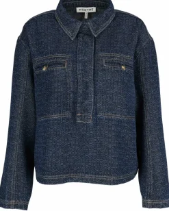 Denim-Bluse