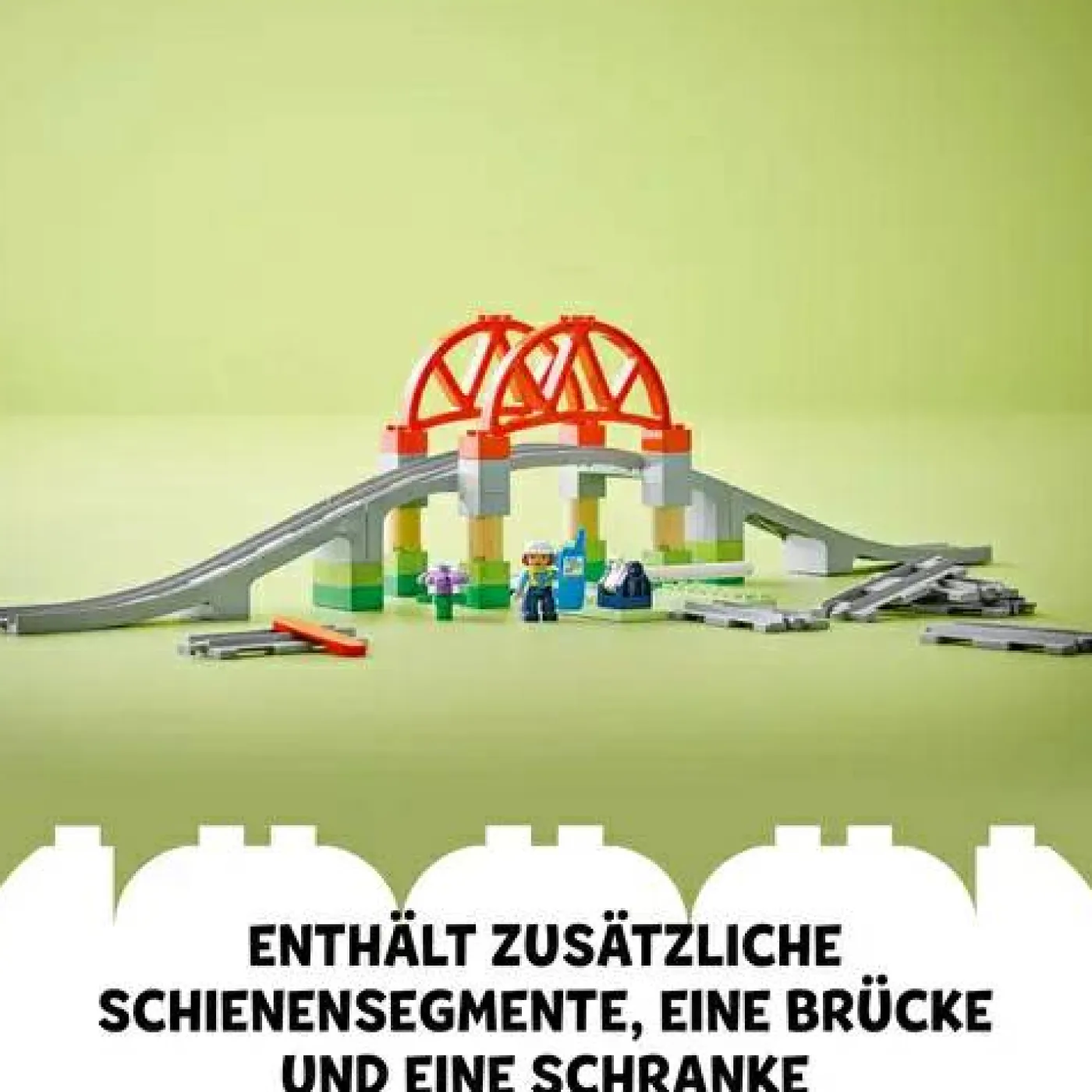 Duplo "Eisenbahnbrücke und Schienen", 10426