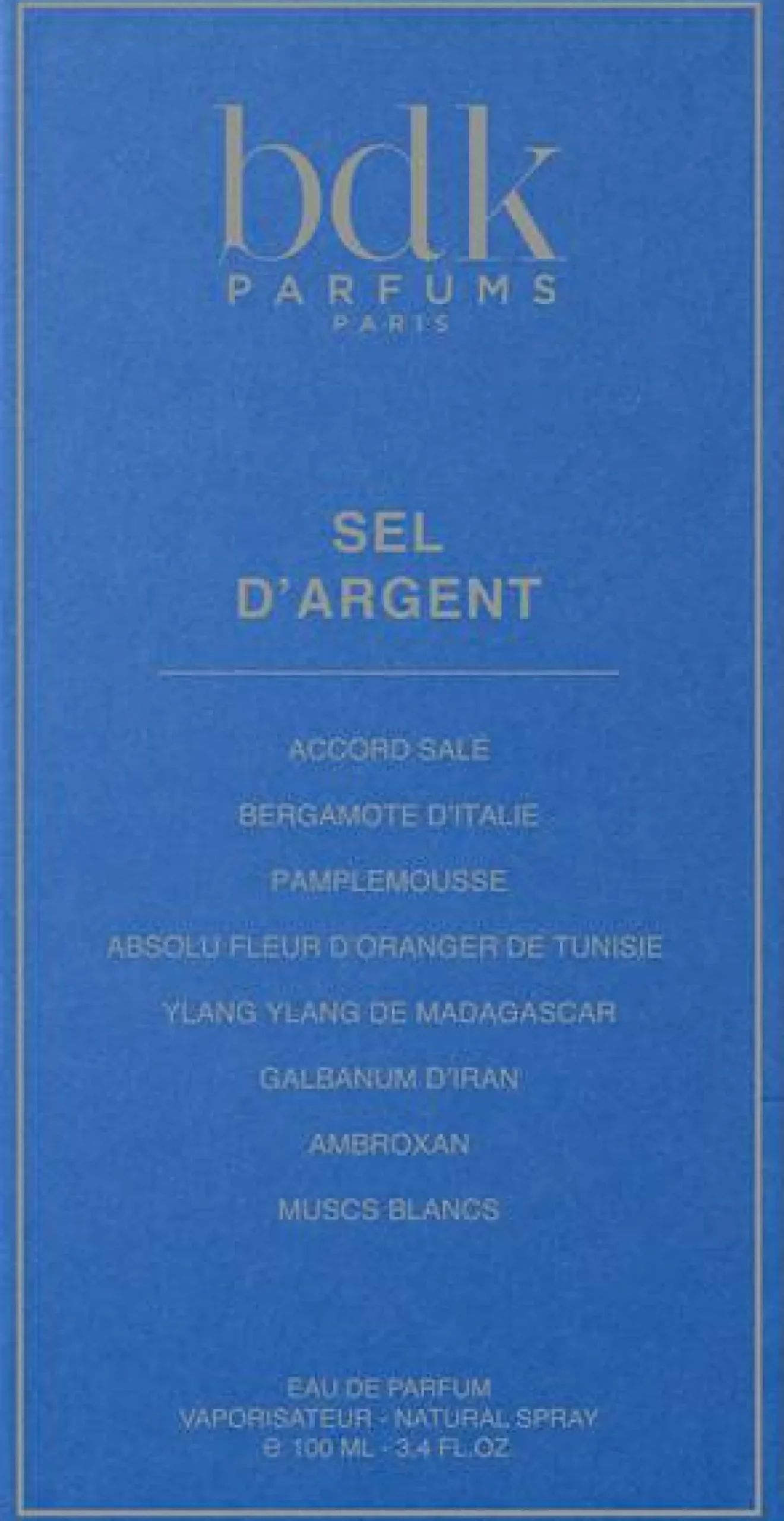 Eau de Parfum "Sel d´Argent", 100 ml