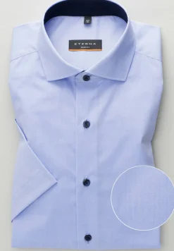 ETERNA KURZARM HEMD SLIM FIT STRETCH