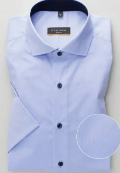 ETERNA KURZARM HEMD SLIM FIT STRETCH