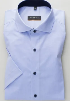 ETERNA KURZARM HEMD SLIM FIT STRETCH