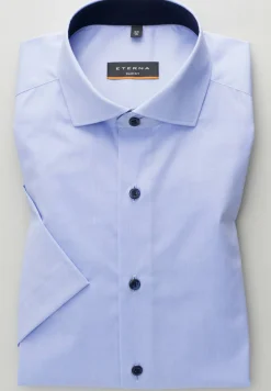 ETERNA KURZARM HEMD SLIM FIT STRETCH