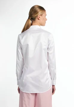 ETERNA LANGARM BLUSE MODERN CLASSIC CASUAL LUXURY TWILL