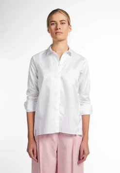 ETERNA LANGARM BLUSE MODERN CLASSIC CASUAL LUXURY TWILL