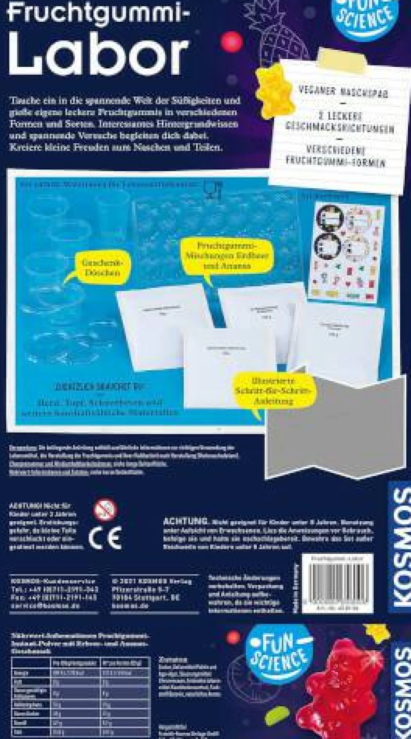 Experimentier-Set "Fun Science - Fruchtgummi-Labor"
