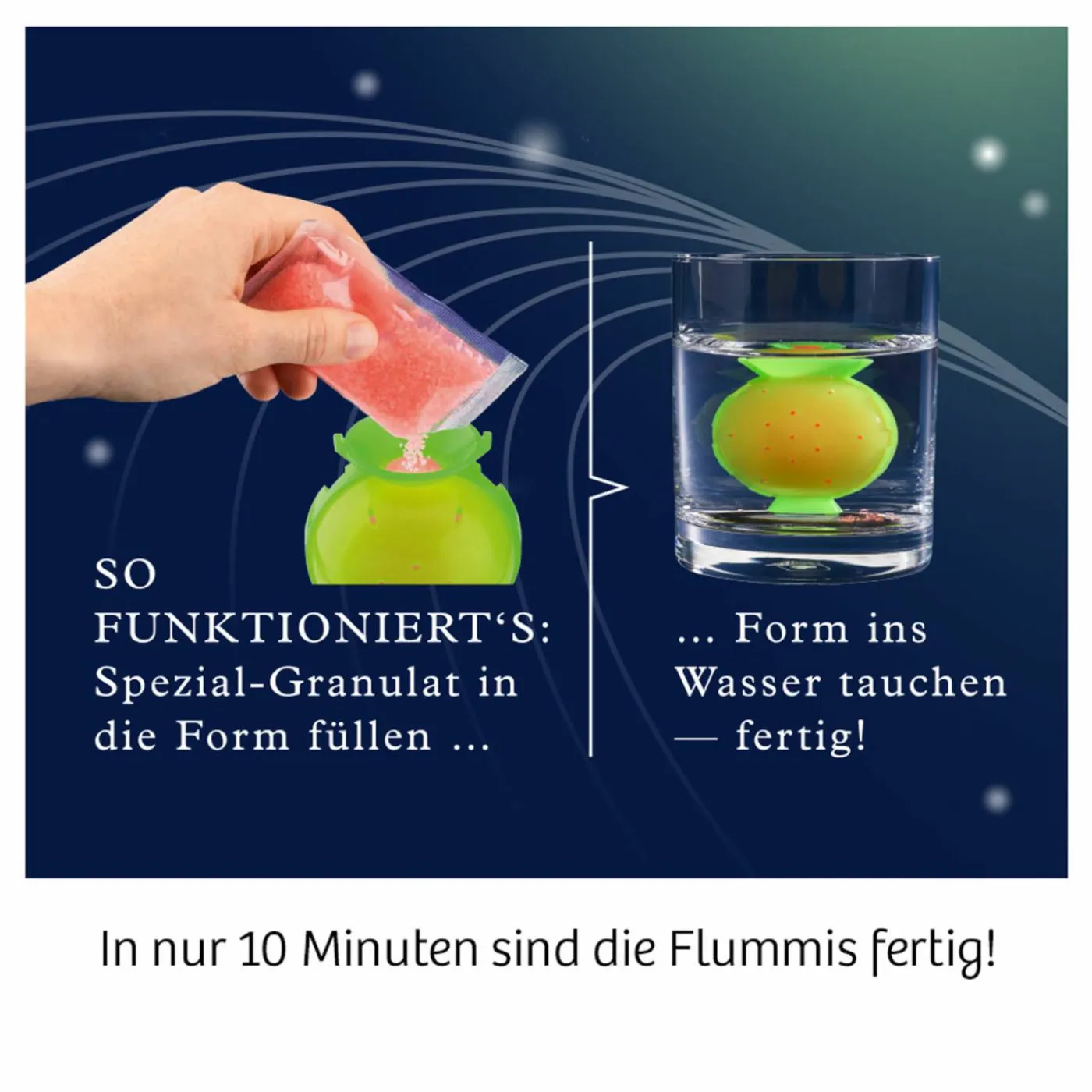 Experimentier-Set "Nachtleuchtende Flummi-Power"
