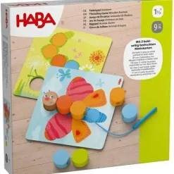 Fädelspiel Holztiere