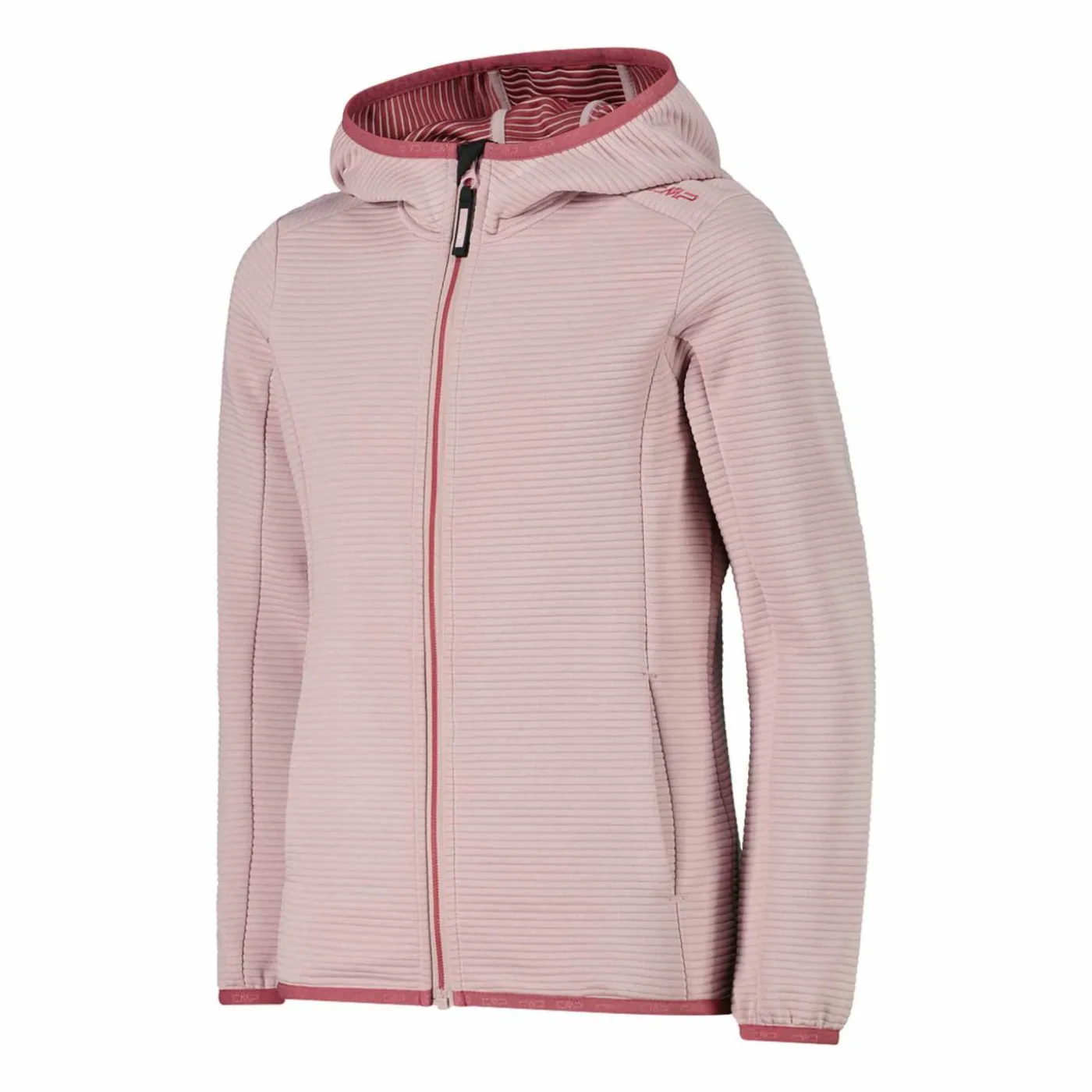 Fleecejacke mit Kapuze