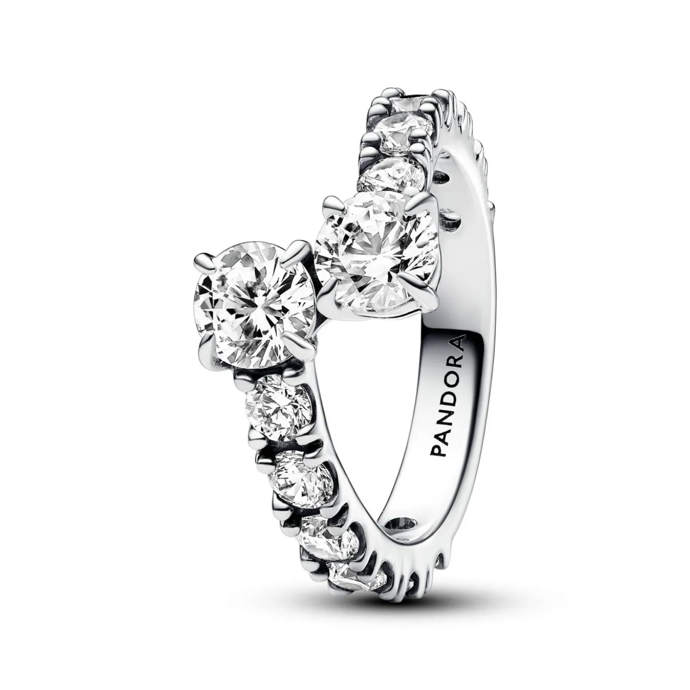 Glitzernder Überlappender Band-Ring