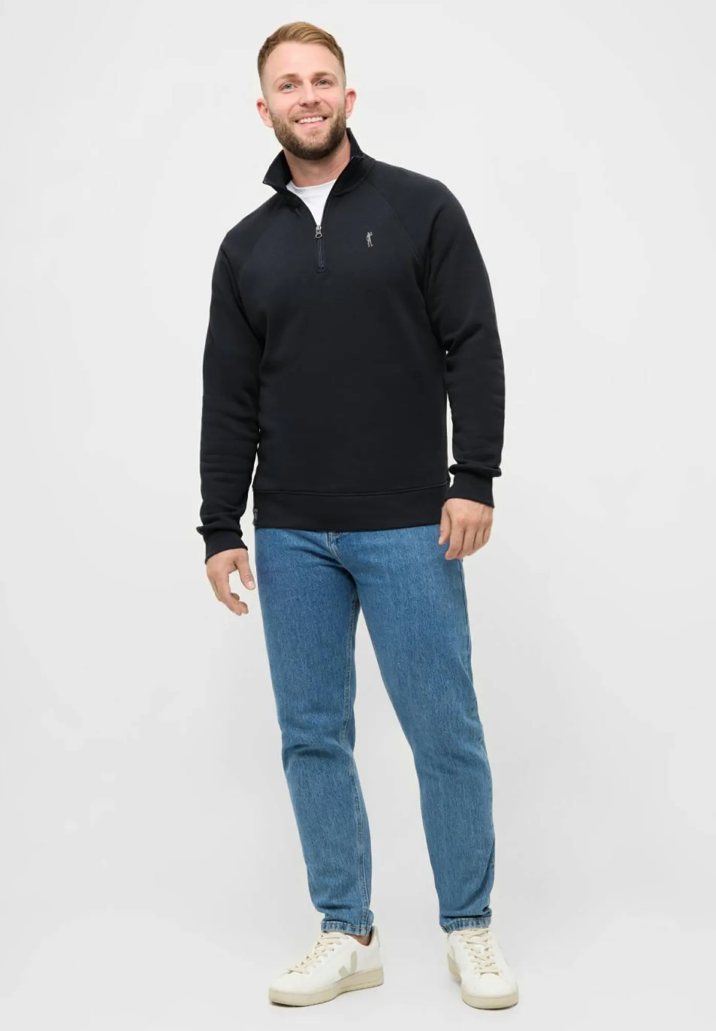 Halfzip Sweatshirt "Basic Kippes"