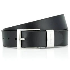 Herrenledergrtel  schwarz  95 cm