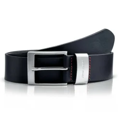 Herrenledergrtel schwarz 95 cm