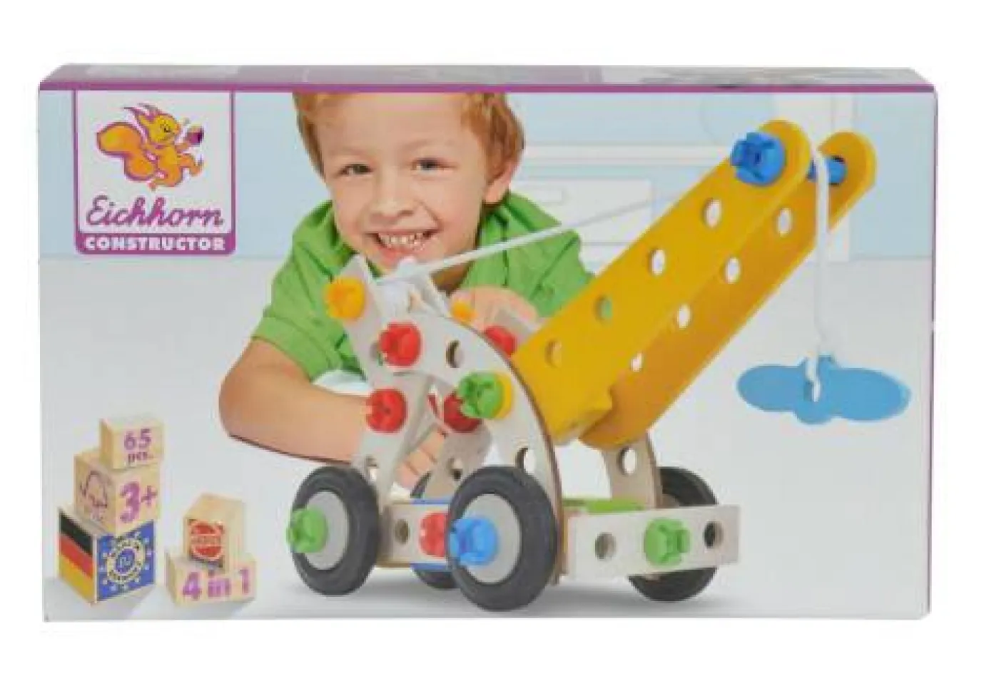 Holz-Konstruktionsset "Constructor Kranwagen"