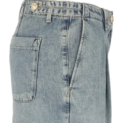 Jeans mit Bundfalte