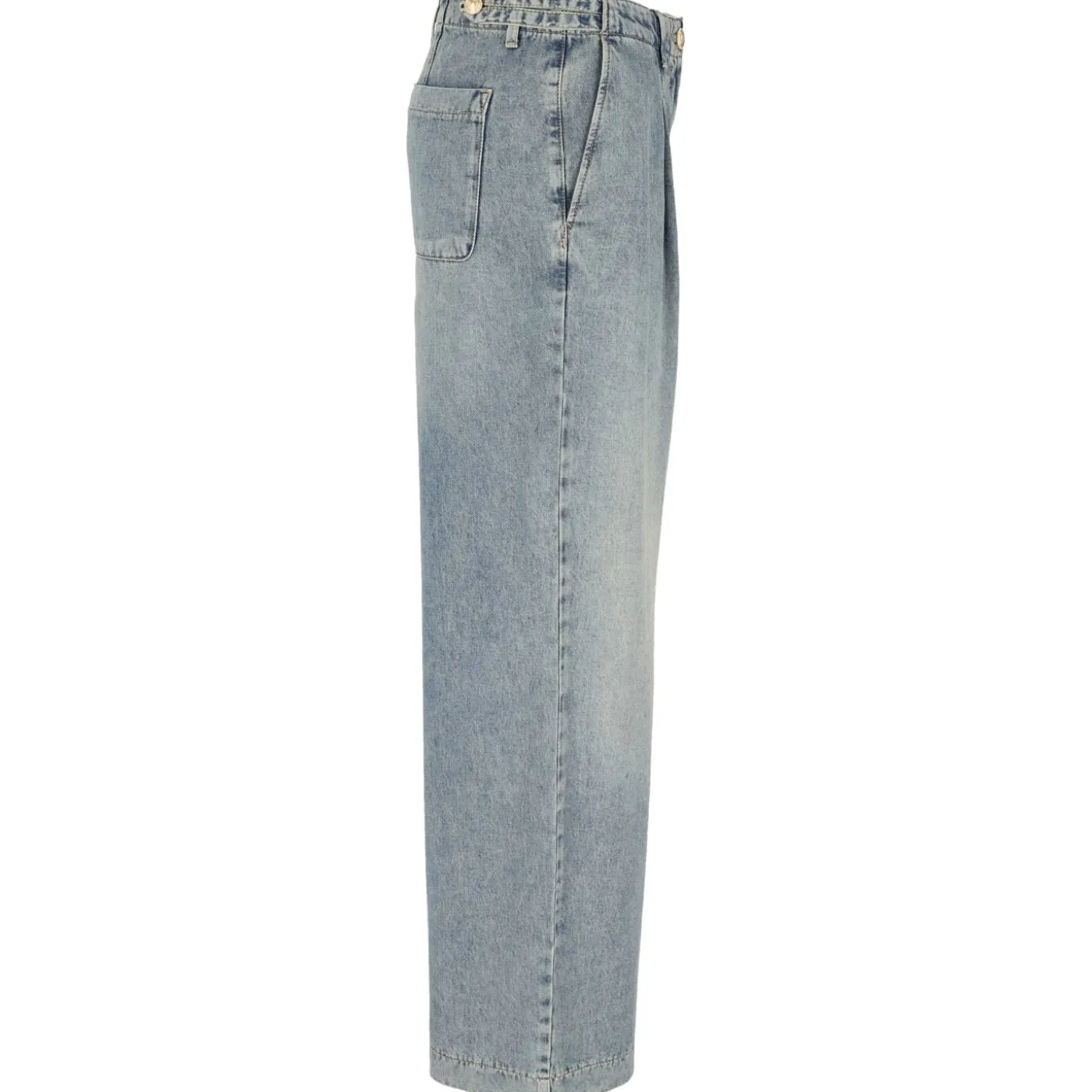 Jeans mit Bundfalte