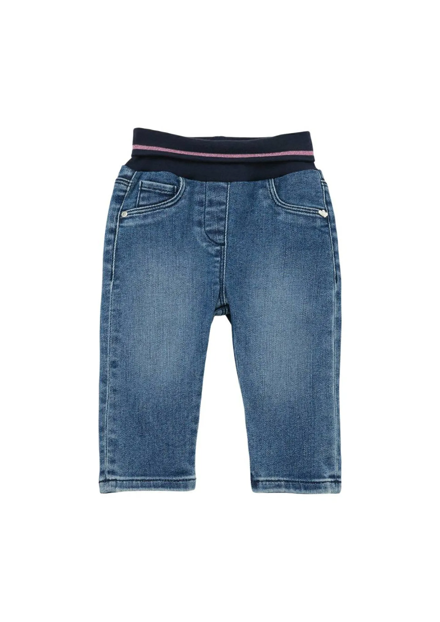 Jeans mit Umschlagbund