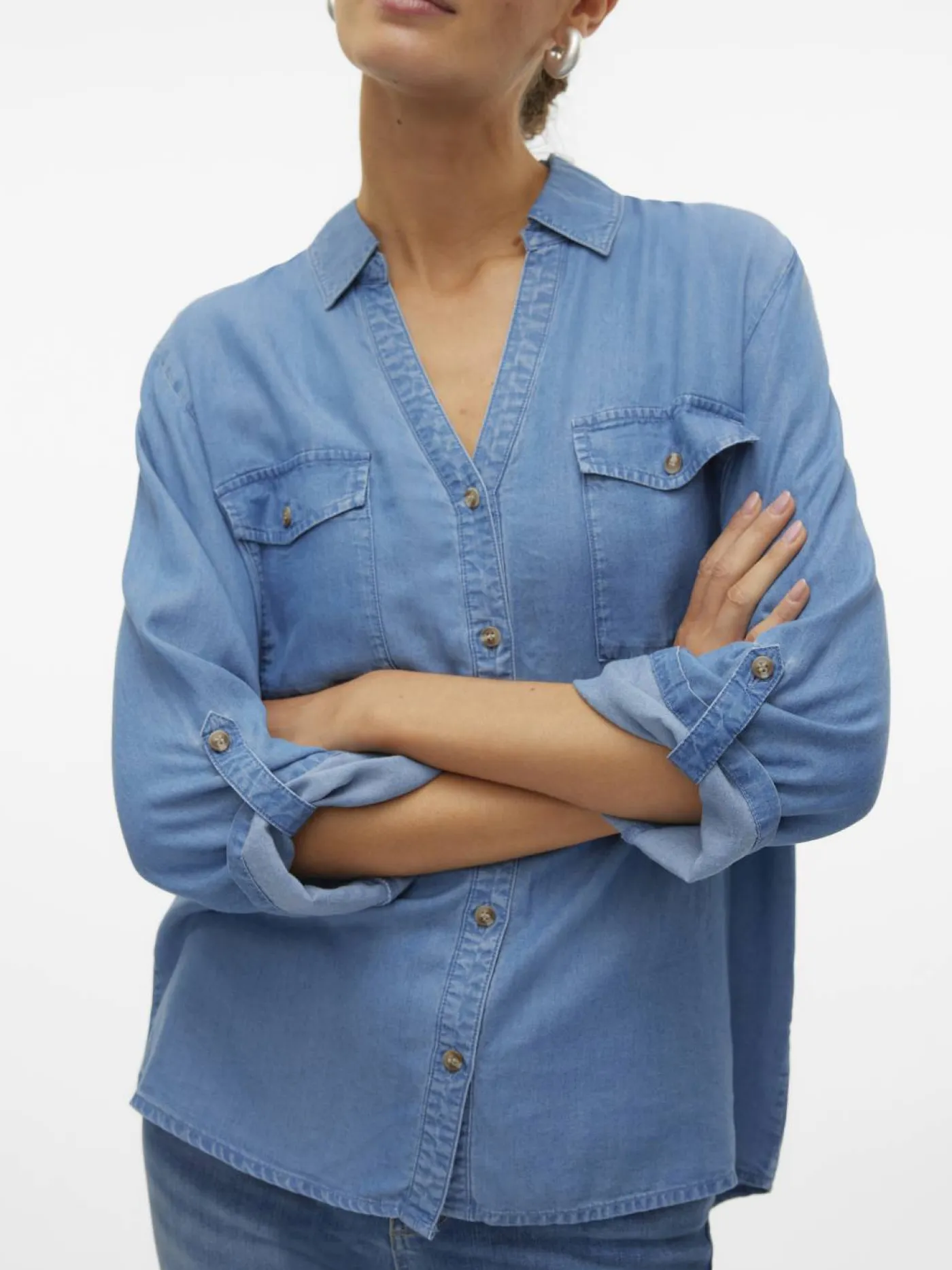 Jeansbluse