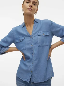 Jeansbluse