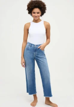 Jeans-Culotte "Linn Fringe"