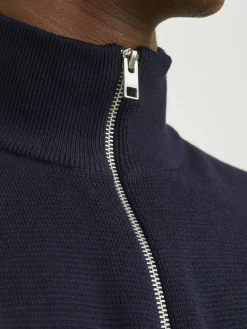 JPRBLAMILANO STITCH KNIT HALF ZIP S