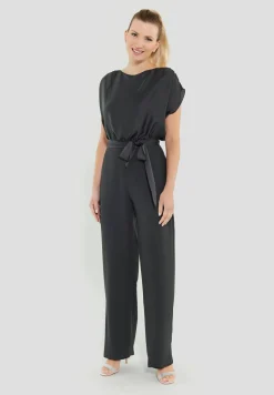 Jumpsuit aus Material-Mix