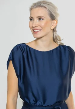 Jumpsuit aus Material-Mix