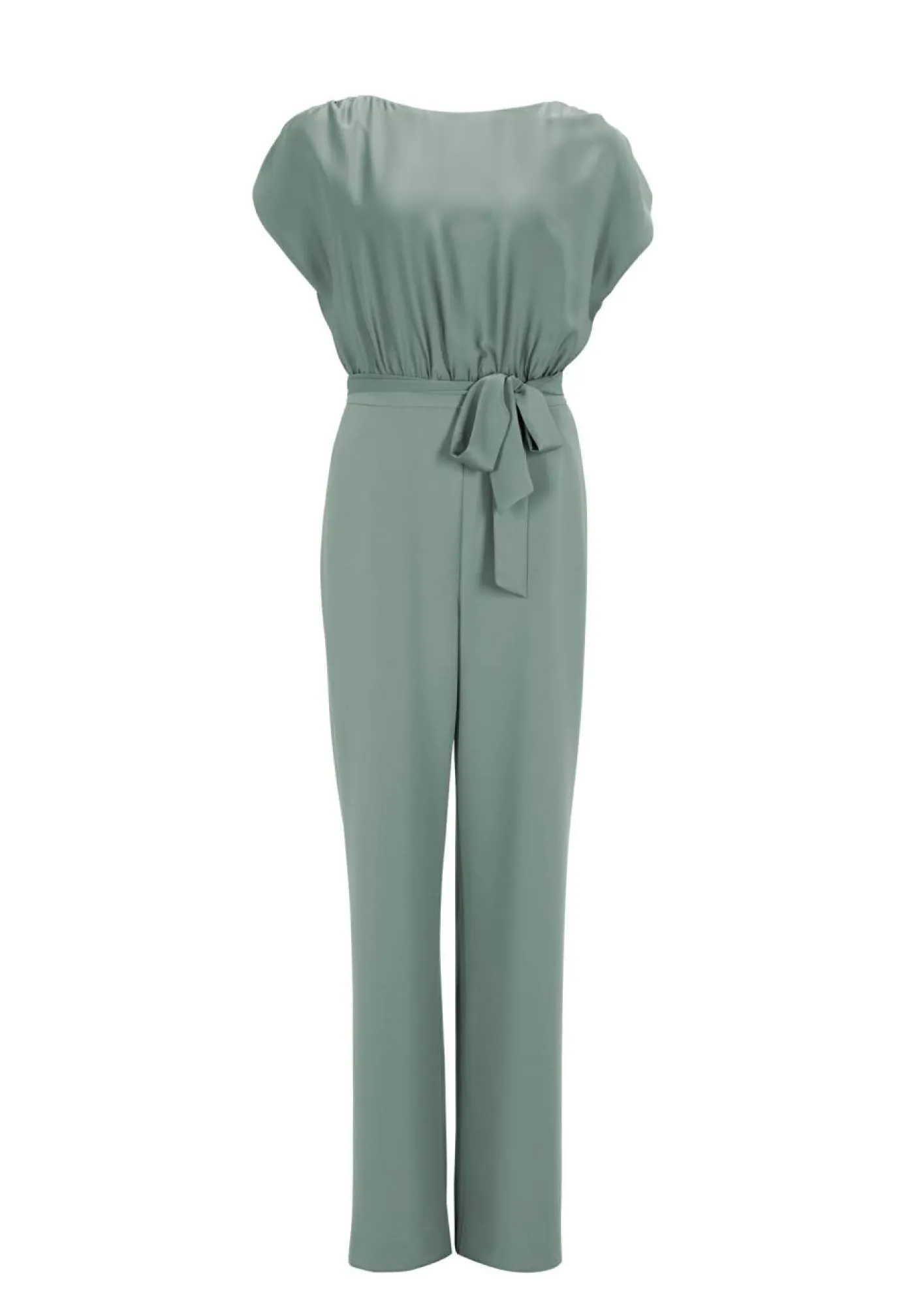 Jumpsuit aus Material-Mix