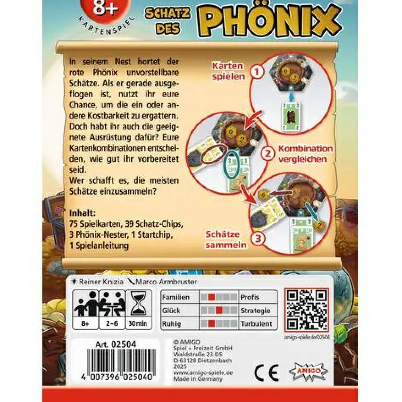 Kartenspiel "Schatz des Phönix"