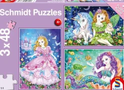 Kinderpuzzle "Prinzessin, Fee & Meerjungfrau"